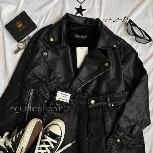 👗 کت چرم گاد 🤌🏻🌚🖤🏍️