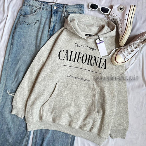 👗 هودی اورجینال CALIFORNIA 🎶 وارداتی برند SINSAY