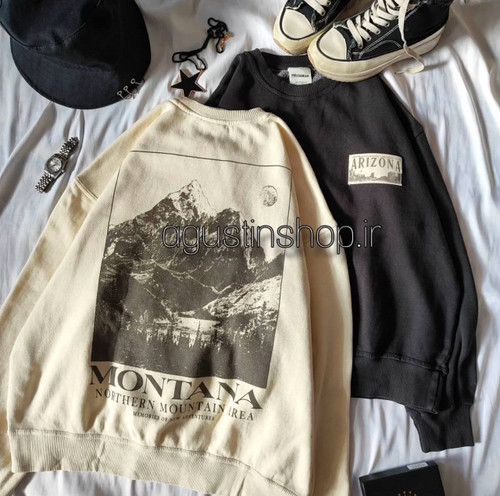⭑⚝ دورس اسپرت برند Pull&Bear طرح ARIZONA و MONTANA 🪽🩶🎶