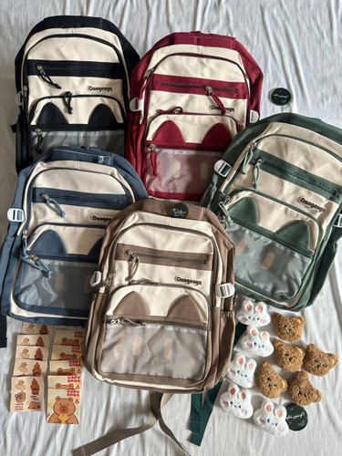 🎒 کوله خرگوش و خرسی 🐰🐻🌱