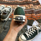 👟 کانورس آل استار ساق کوتاه سبزتیره💚🌲