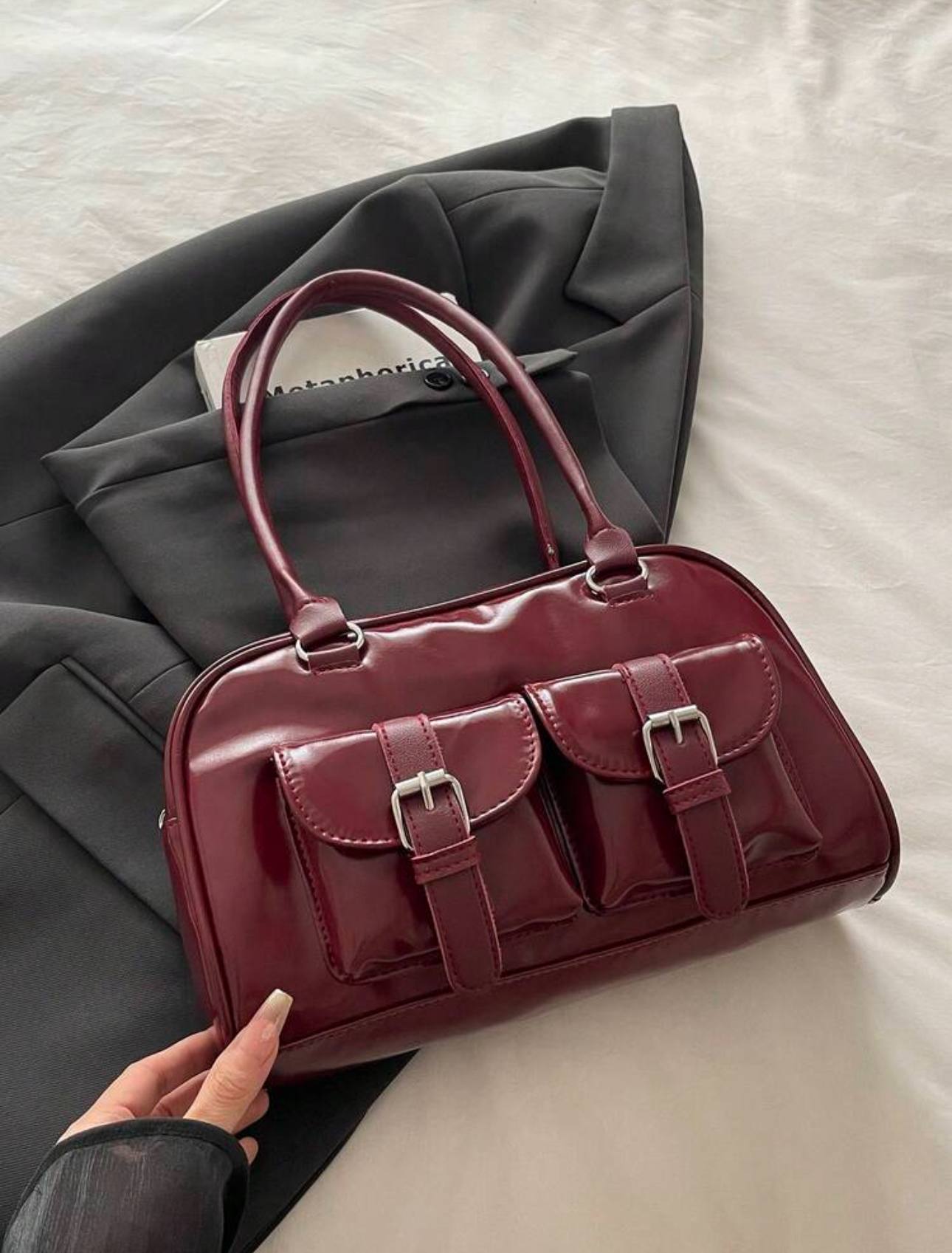 کیف چرم کلاسیک 🖤🍷